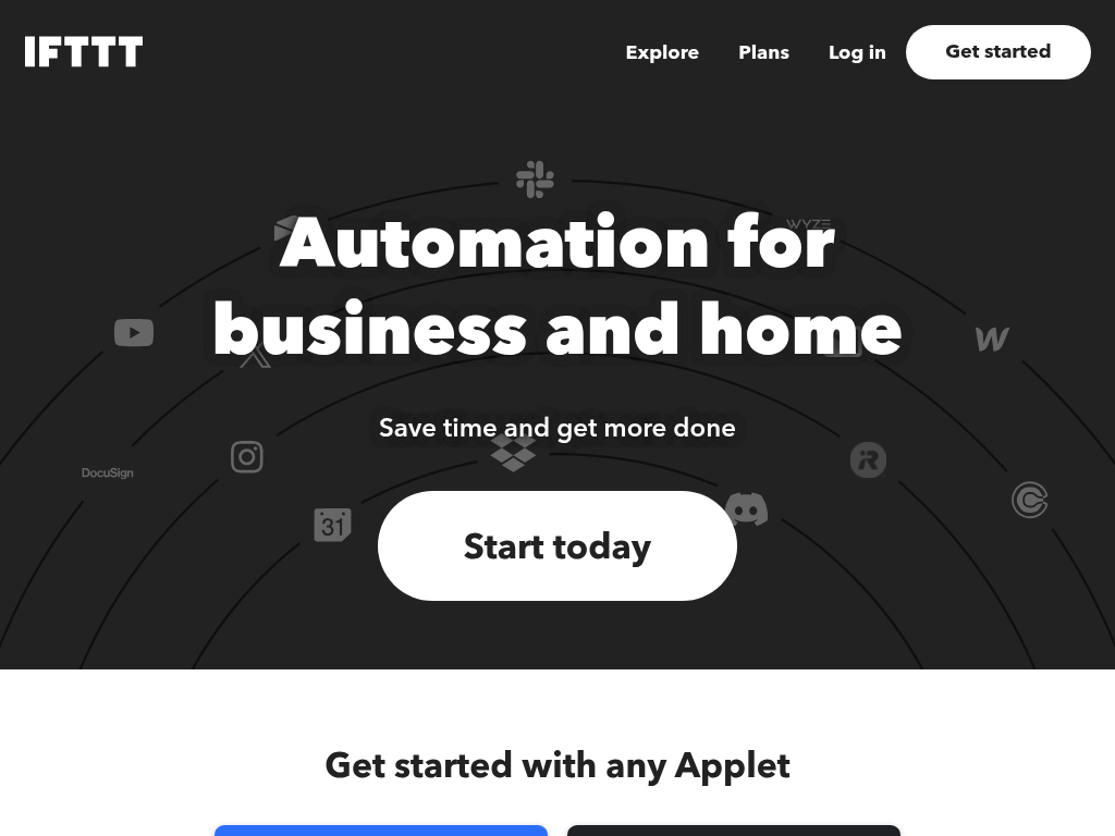 Screenshot for IFTTT
