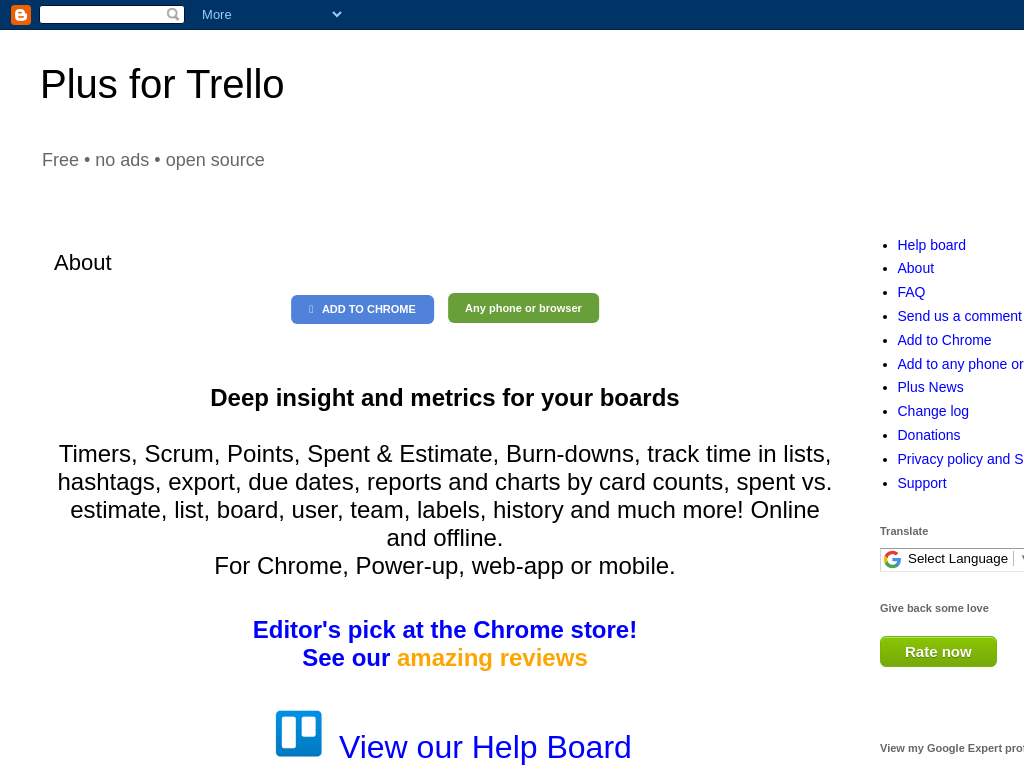 Screenshot for Plus for Trello