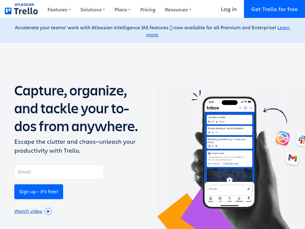 Screenshot for Trello
